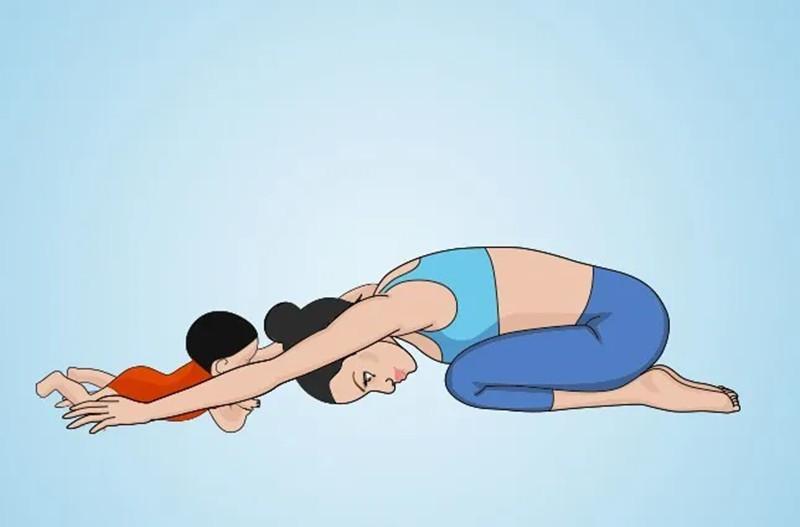 婴儿式亲子瑜伽难不难?火爆外网的亲子瑜伽!