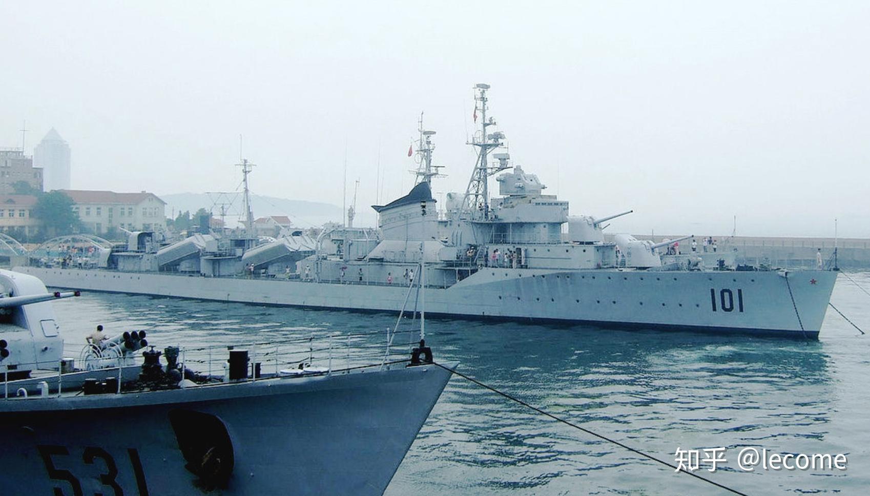 07型驱逐舰,是当时中国根据"六四协议"向苏联购买引进的大型军舰,这是