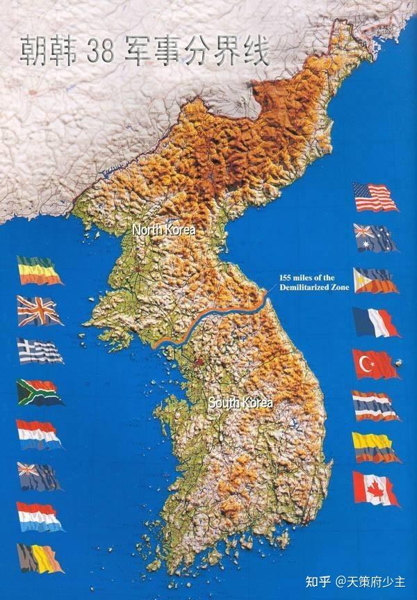 战后名义上朝鲜是独立了,但并不统一,分裂成两个国家,而这两个国家在