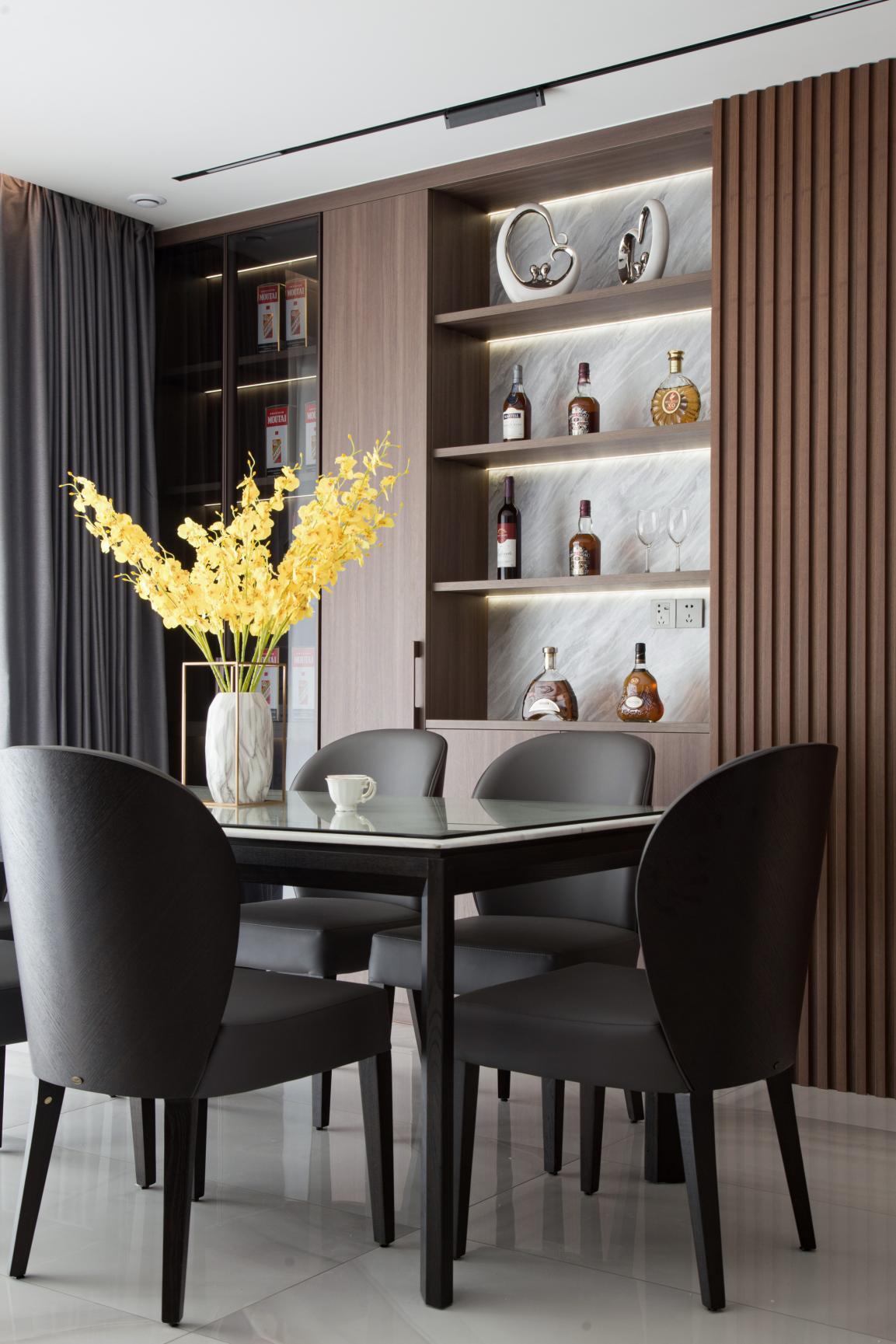 143㎡的现代风大平层多维度优化空间邻居瞧了也羡慕