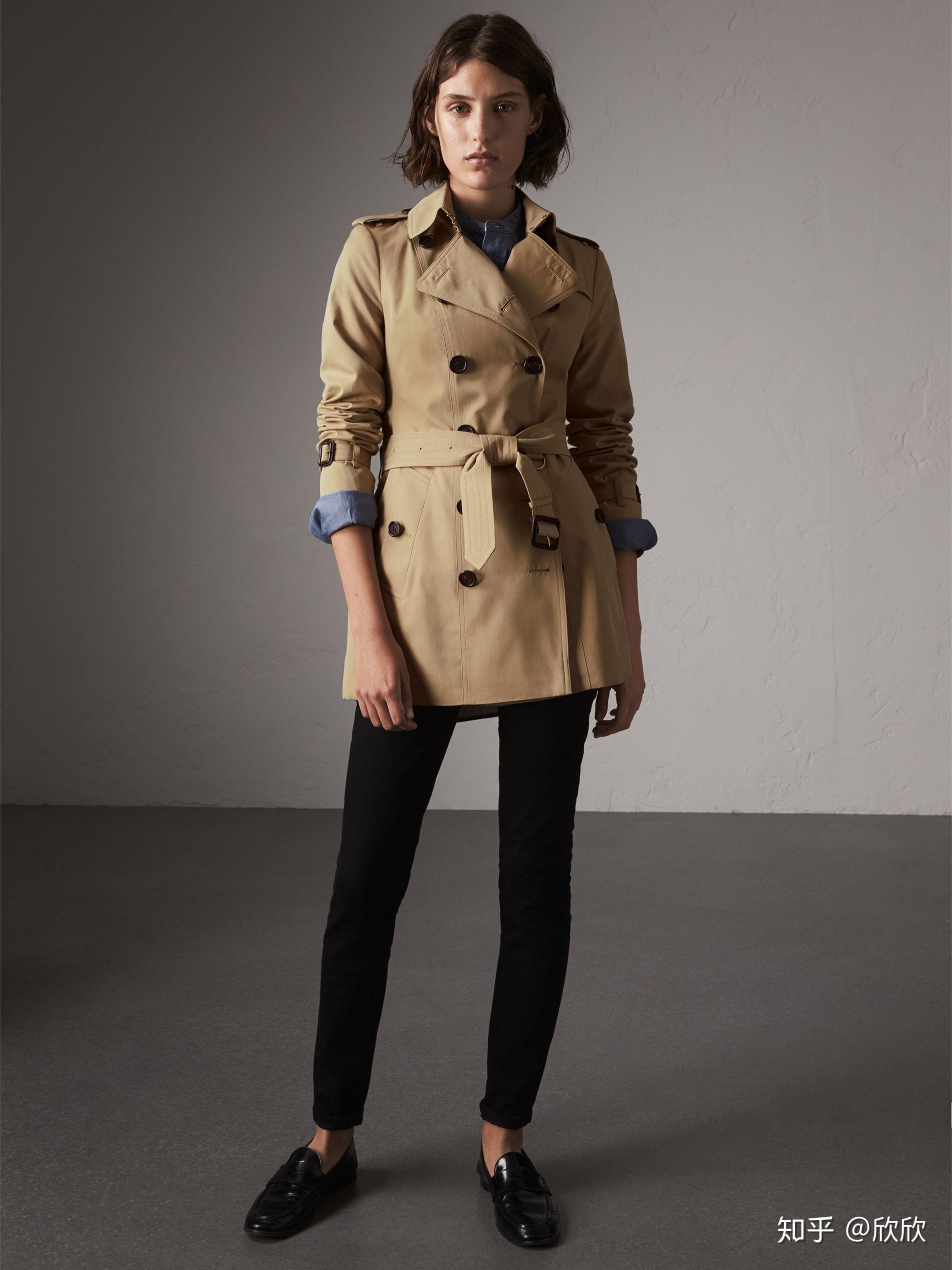 分享burberry女式短款桑德林汉姆trench风衣优雅中性之窈窕淑女