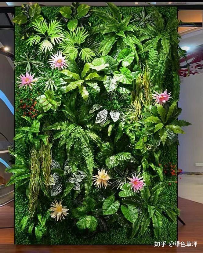 仿真植物墙效果图 - 知乎