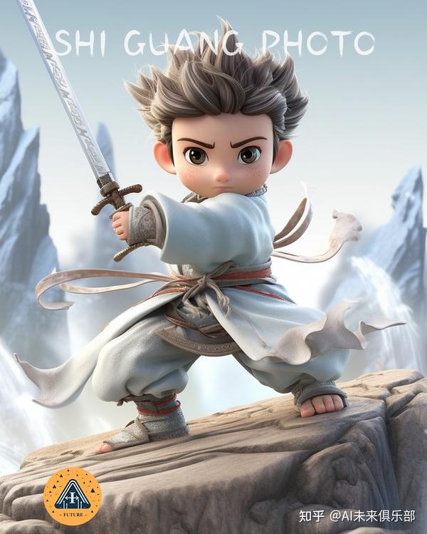 用 AI 做了一组卡通武侠风,谁还没个武侠梦! - 知乎