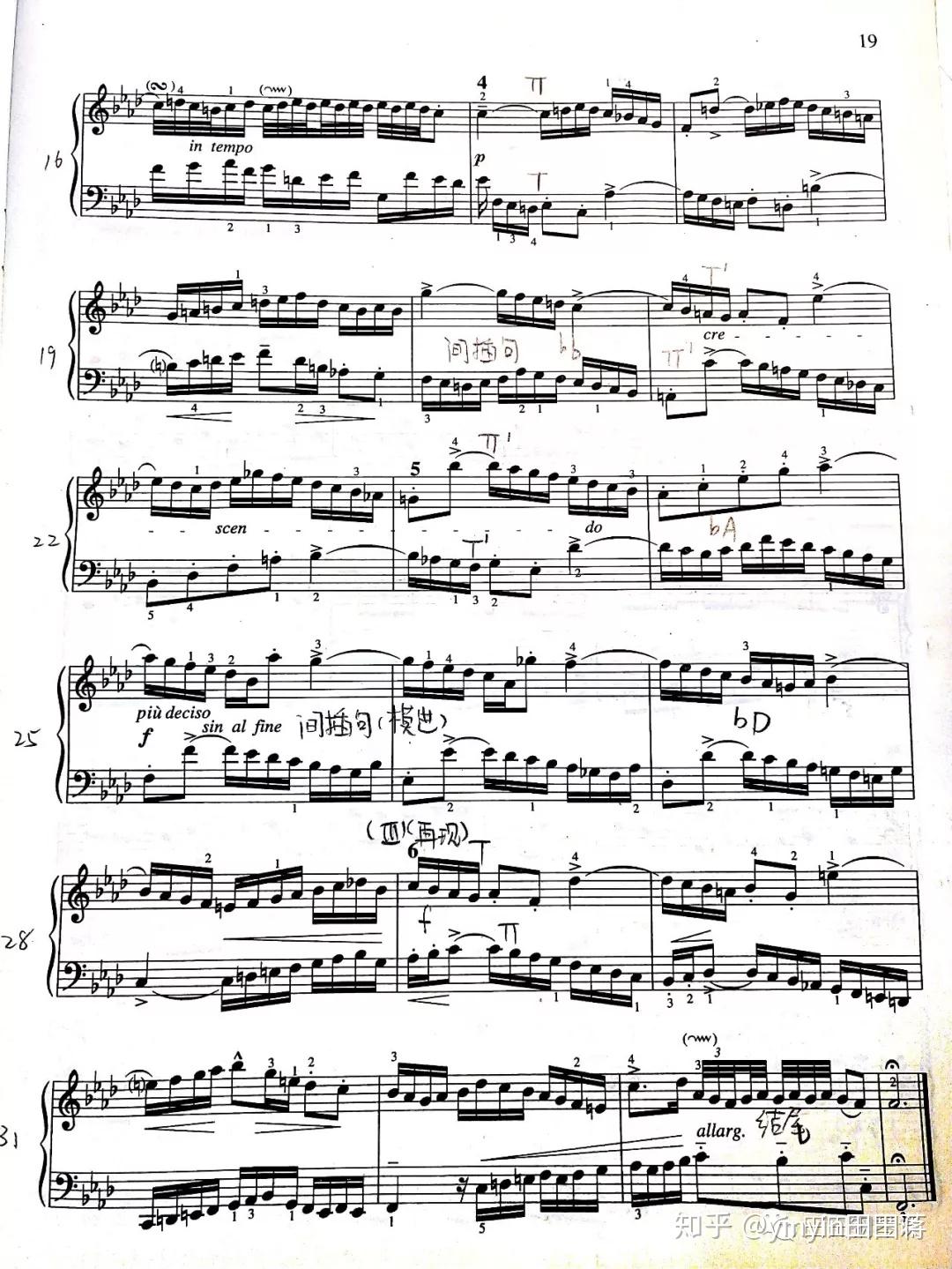 bach巴赫二部创意曲集第九首 f小调