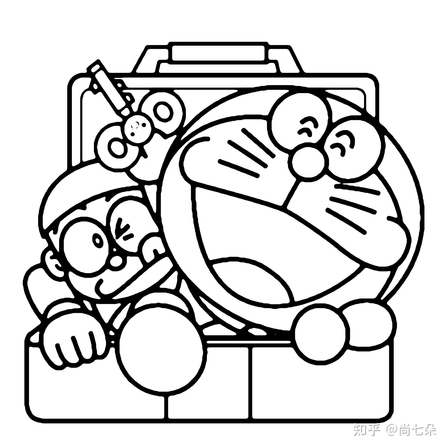 小猪佩奇小飞侠涂色填色卡涂鸦安静书美术学习资料儿童画素材资源5