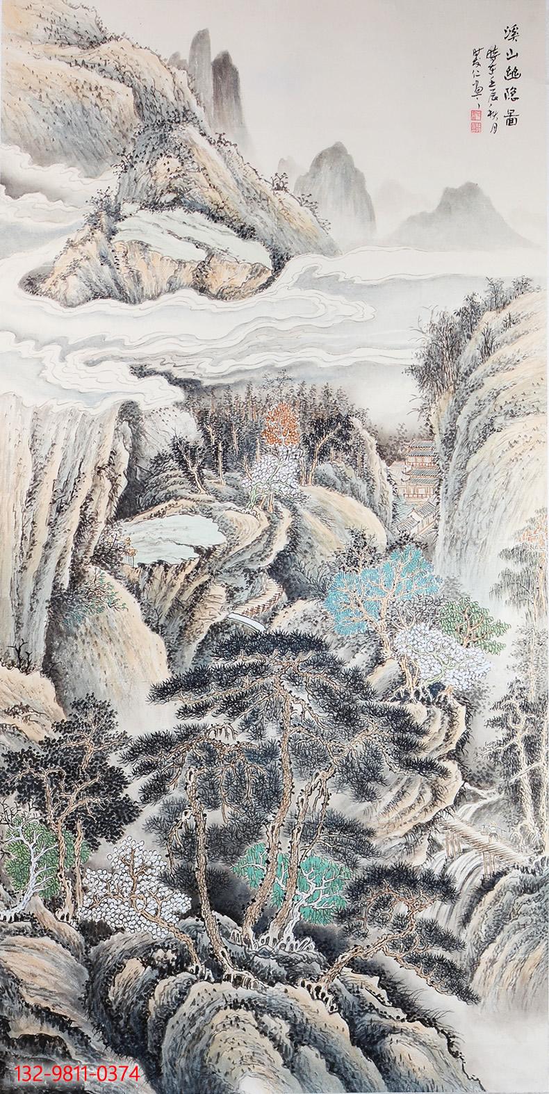 画家时发仁山水画精品欣赏