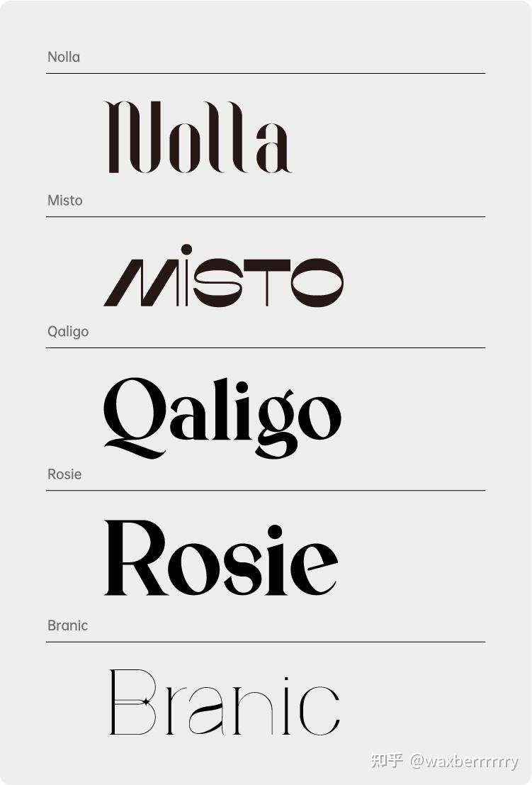 好看的英文字体