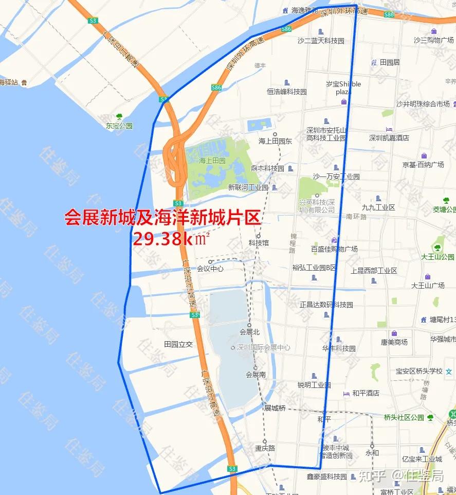 前海扩区后地图图片