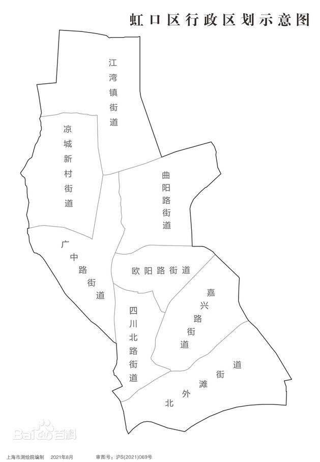 虹口区地块编号分布图图片