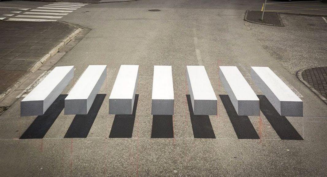 人行横道改成3d模式除了成拍照风景线还有啥