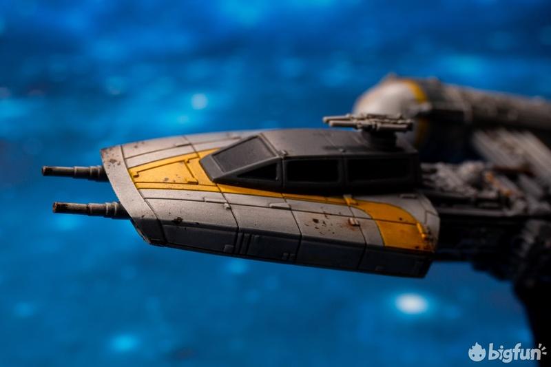 作品分享万代掌上星战系列y翼星际战斗机