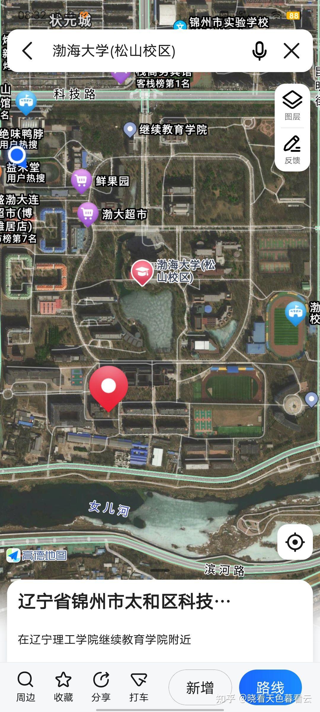 渤海大学地图 松山图片