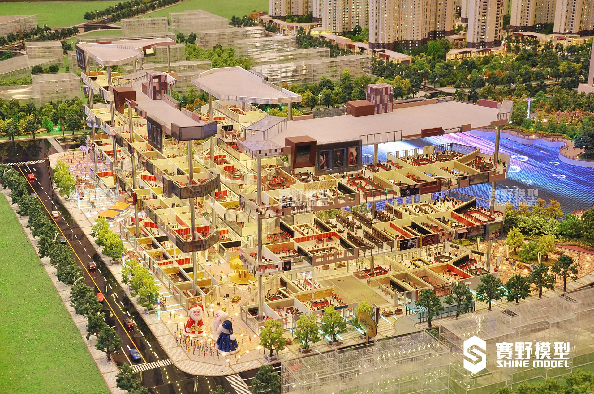 西安高新区万达城商业综合体沙盘模型