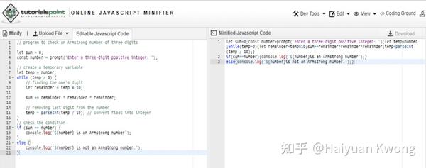 如何实现Javascript精简 (minify Javascript) 到极致？ - 知乎