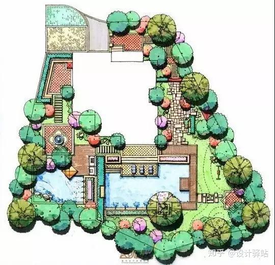 100款园林庭院景观设计平面效果图,总有一款是你喜欢的 - 知乎