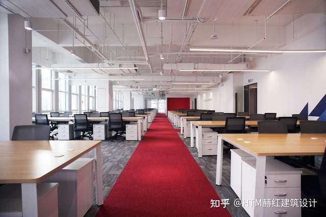 星展银行-恩士迅办公室装修设计效果图完工照_项目案例 - 赫红建筑设计 - 知乎