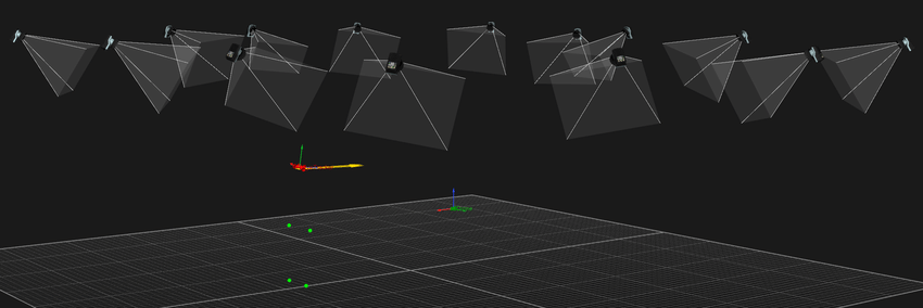 led灯会发出特定波长的红外光,归到被捕捉物,就是反光标记点,标记点上
