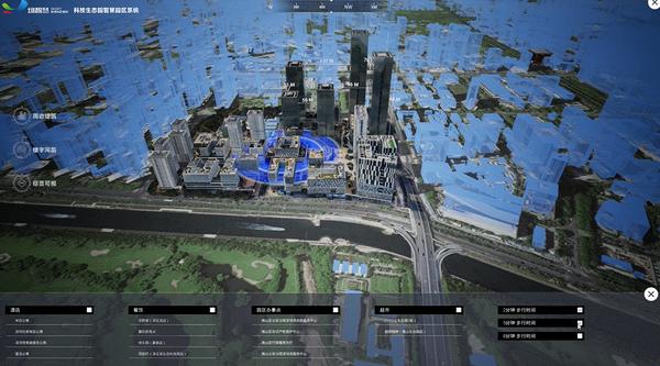 数字孪生园区三维全景呈现一屏掌握综合运营态势
