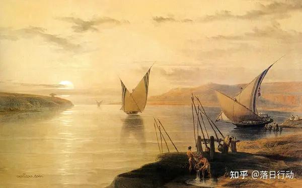 大卫·罗伯兹的埃及水彩画(尼罗河畔) - 知乎
