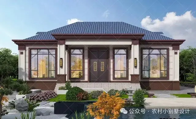 度假父母养老天堂!38套一层新中式农村自建房别墅,一层新中式 - 知乎