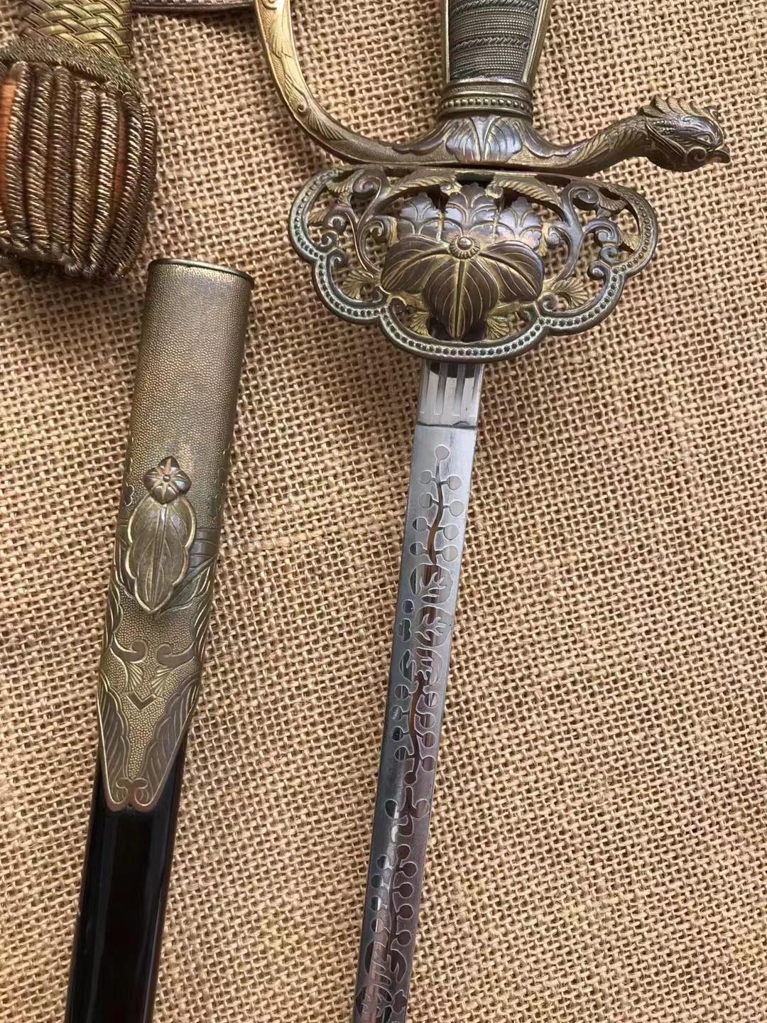 二战日本高级别五七桐文官剑