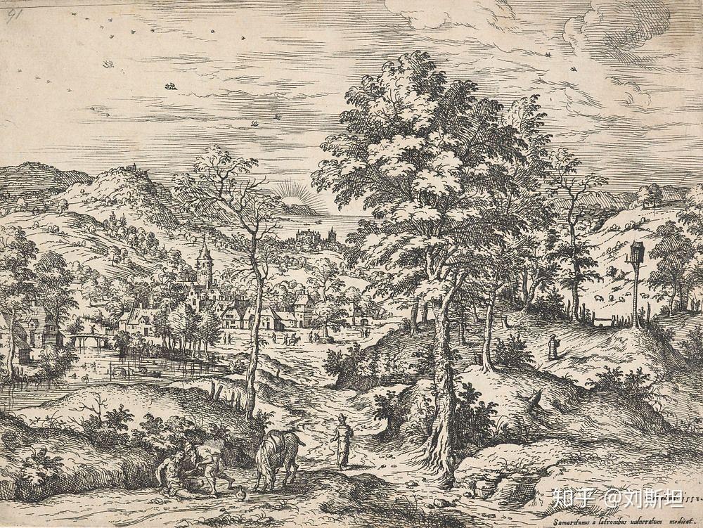 肉質画　風景画 勃鲁盖尔风景画中的空间- 知乎