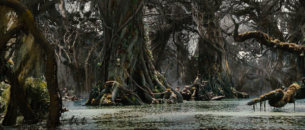 金刚在追赶ann的时候攀爬城墙,但城墙上面插满了尖锐的枪刺,就是为了