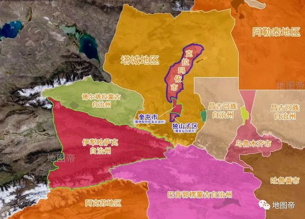 新疆克拉玛依市为何被伊犁州分成两块