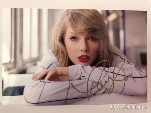 新款taylorswift泰勒reputation亲笔签名照片多款