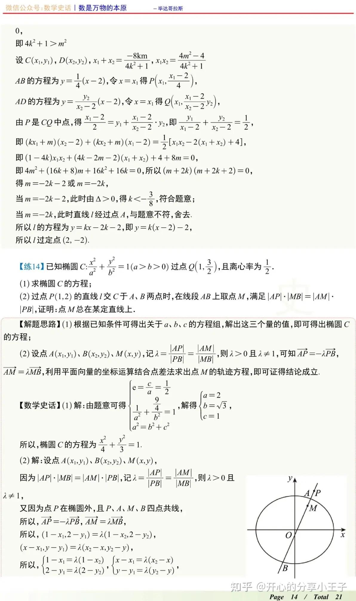 高中数学直线与椭圆联立的弦长、面积、定点定值等考点题型汇总 - 知乎