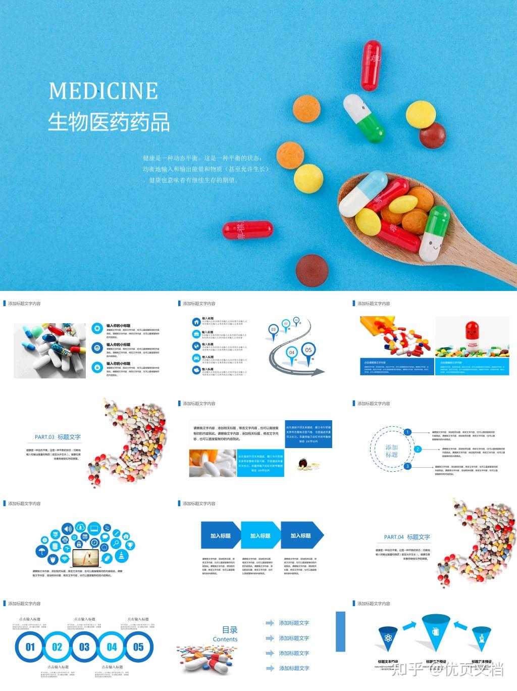 生物医药药品介绍PPT模板 - 知乎