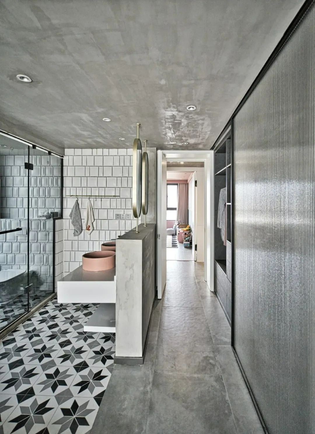 卫生间洗手台隔断还能这么装绝了