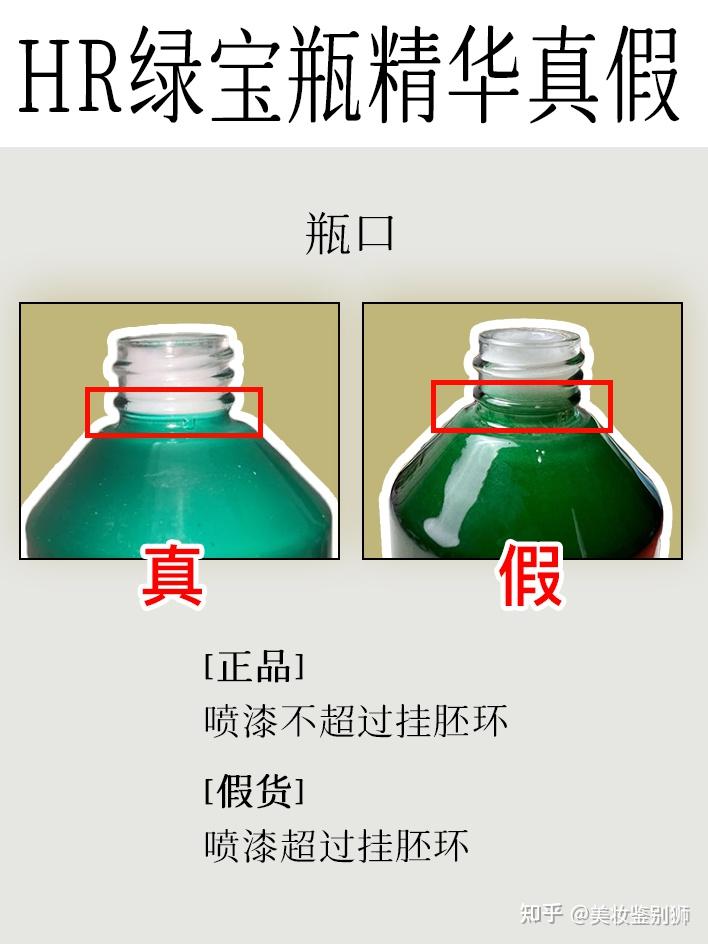hr绿宝瓶精华鉴定751000多的假货进阶真假对比