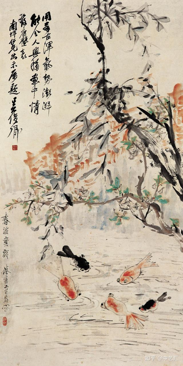 海派四杰之一擅画松鼠和金鱼晚清画苑第一家之虚谷