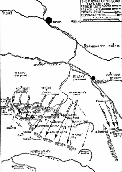 一战马恩河战役地图图片