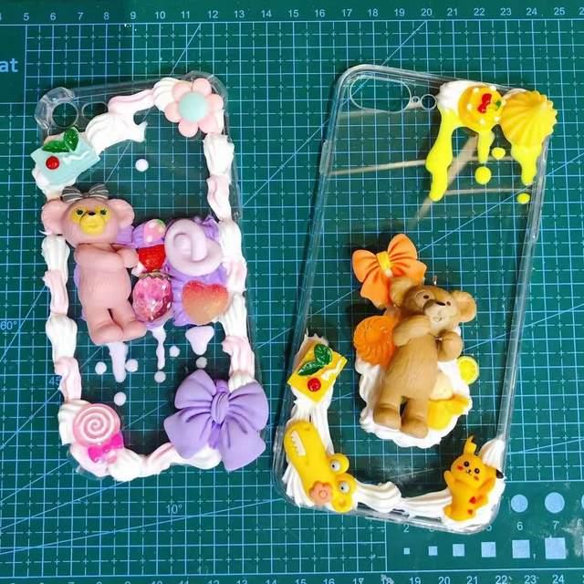 diy奶油胶手机壳丨治愈系来袭炸裂你的少女心