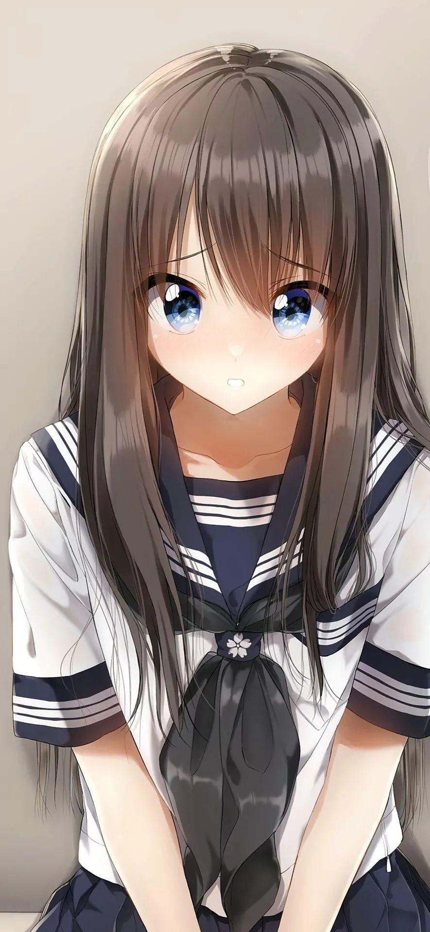 二次元可爱美少女手机壁纸