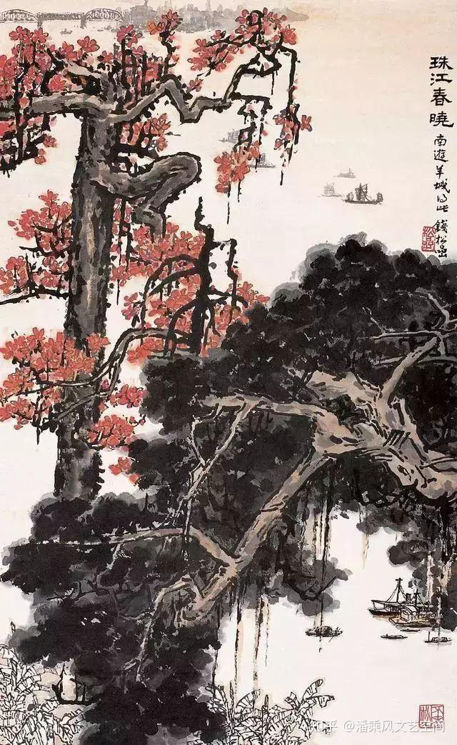 新金陵画派|钱松喦山水画欣赏 - 知乎