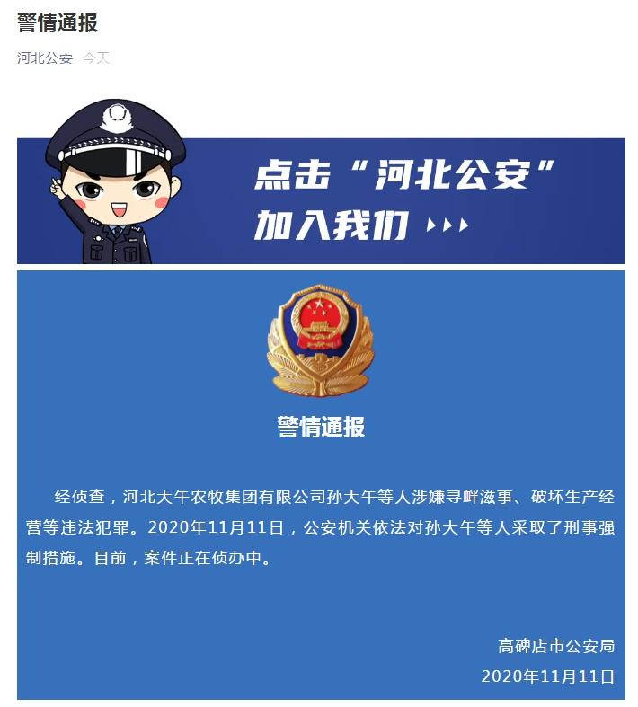 孙大午被采取刑事强制措施!曾是养鸡状元,创立大午集团