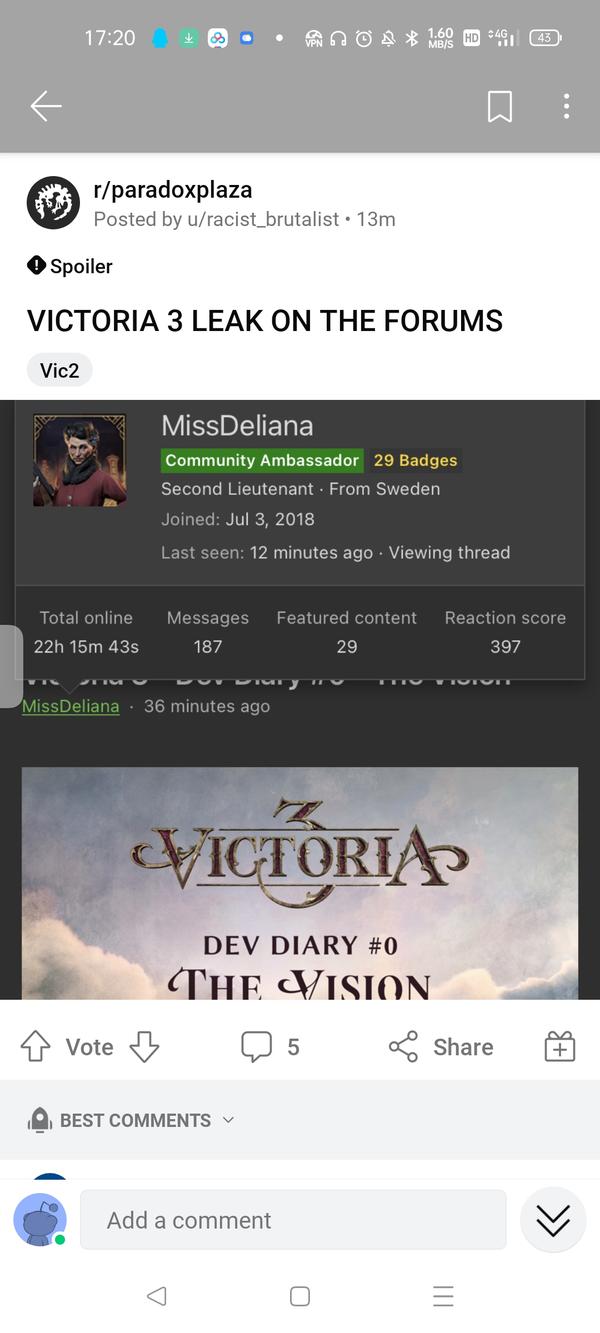 VICTORIA 3 LEAK ON THE FORUMS : r/paradoxplaza
