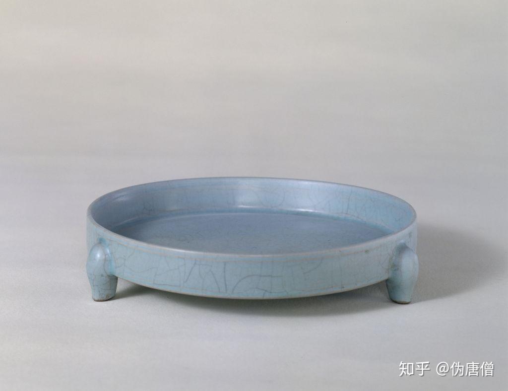 多寶屋】BM121□ 古美術品！宋時代 汝窯 天青釉 炫紋花口大瓶 唐