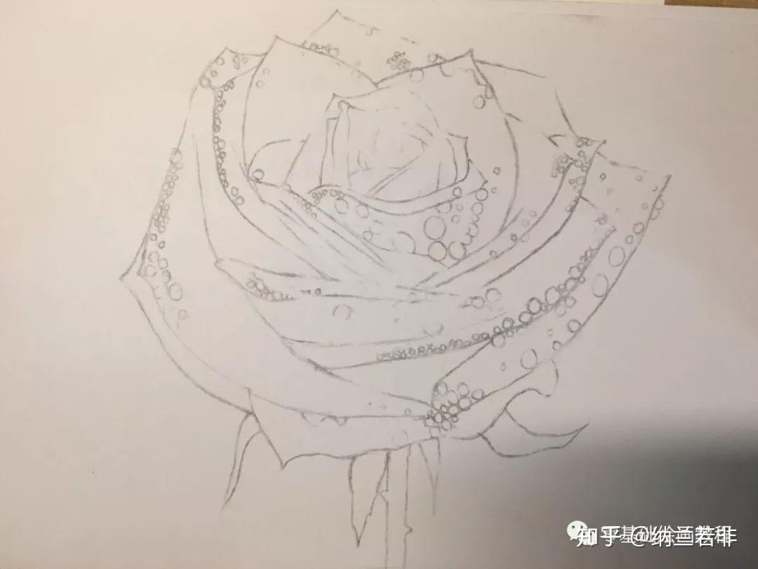 零基础绘画教程彩铅蓝色妖姬上篇