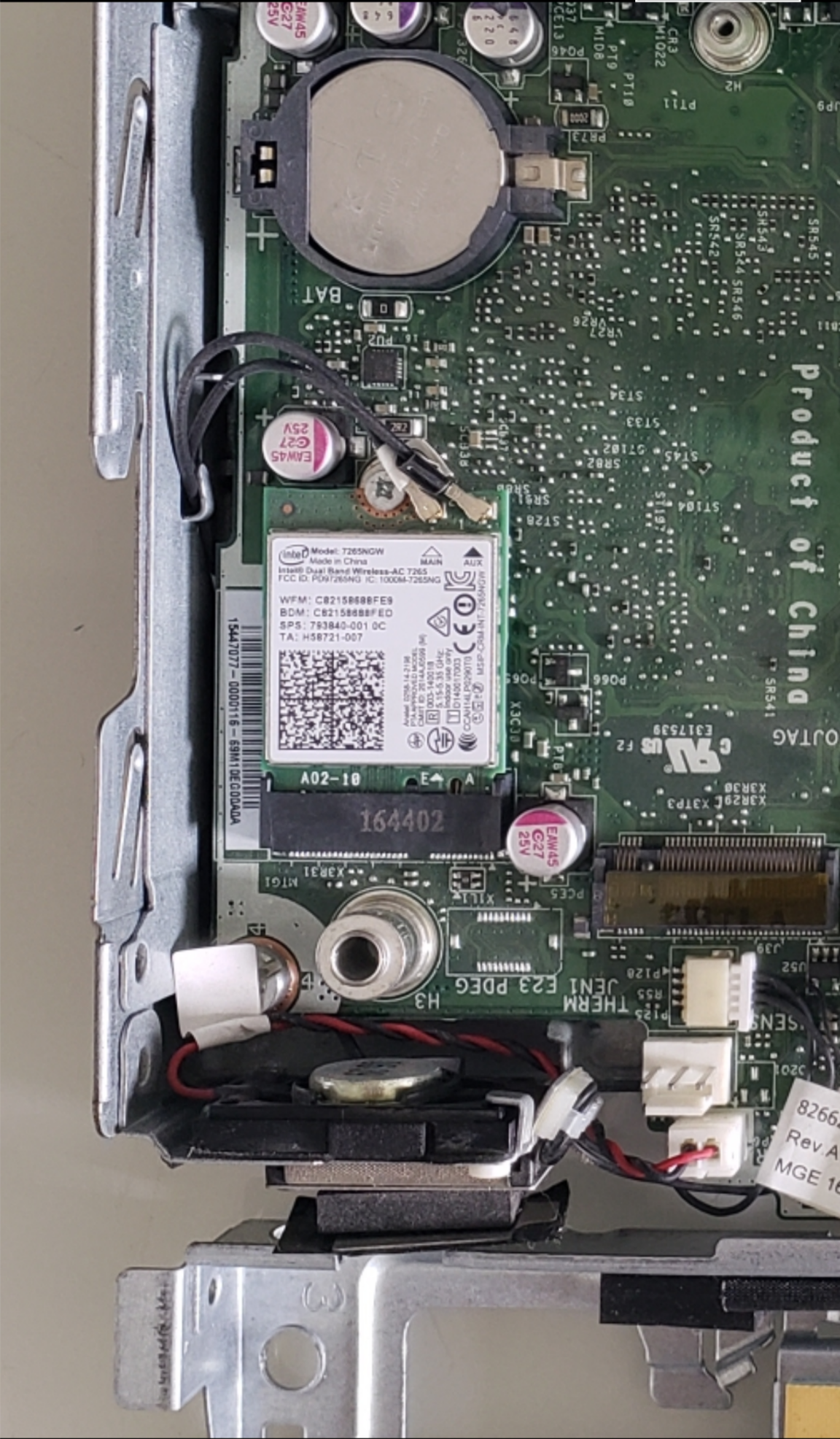 prodesk 400 g2 ,主板的原装无线网卡是t265ngw,上一篇的《惠普hp pro