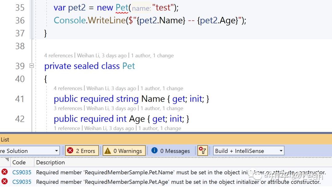 C# 11 中的 required members - 知乎