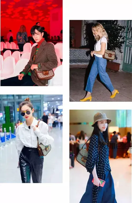 gucci 1955马鞍包,已经推出就成为最火爆的包包,深得小姐姐和明星大碗