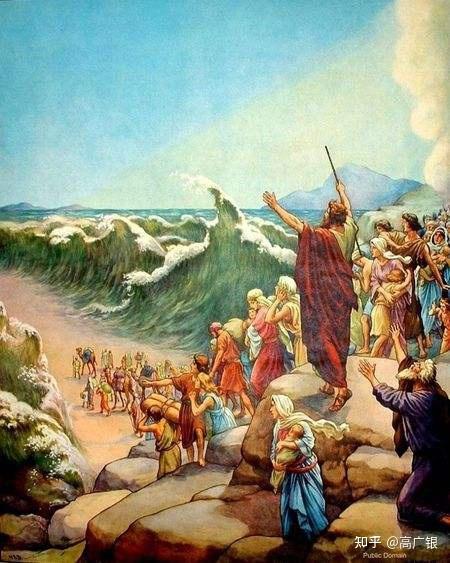 摩西击打磐石图片