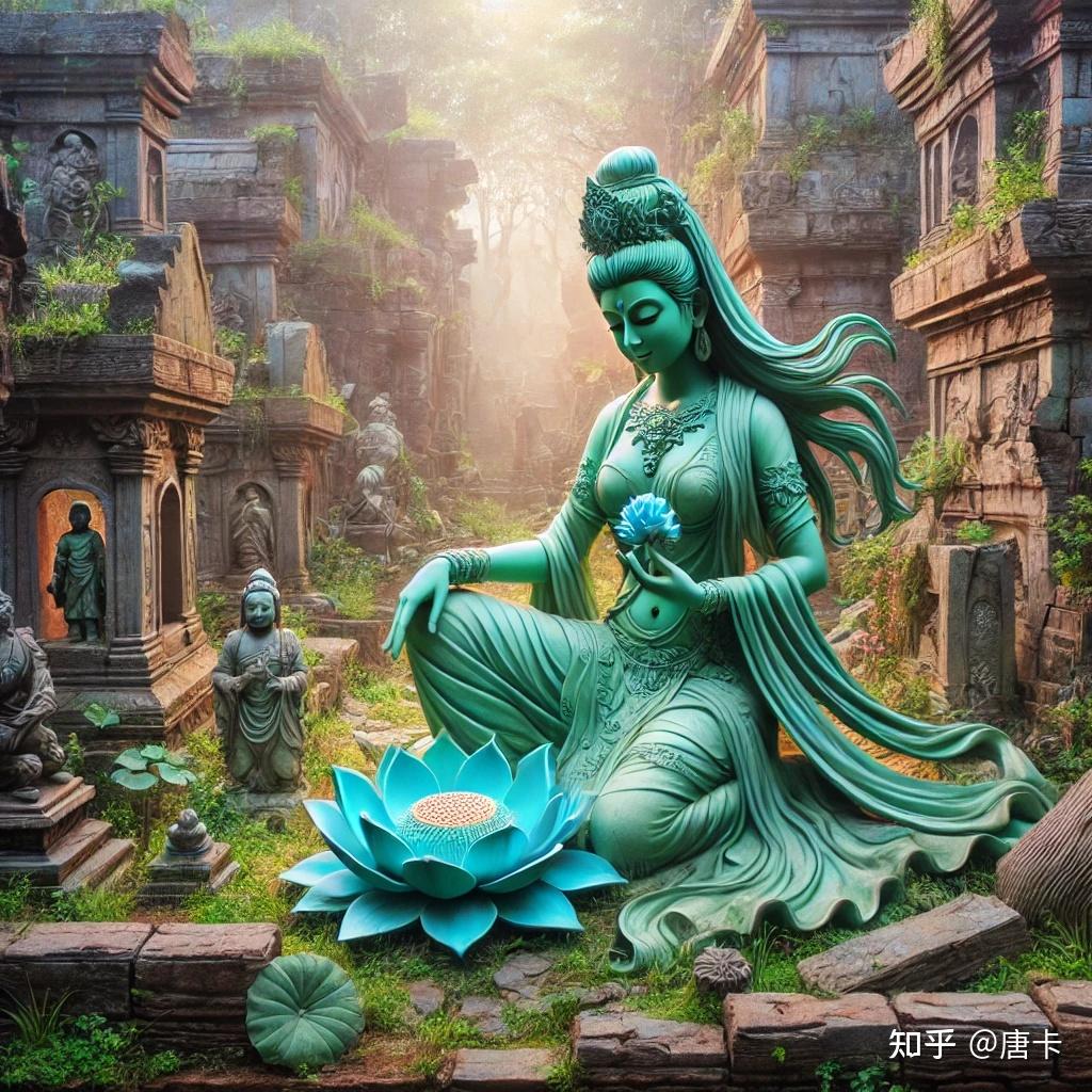 唐卡人物故事：绿度母之慈悲与智慧的化身 - 知乎