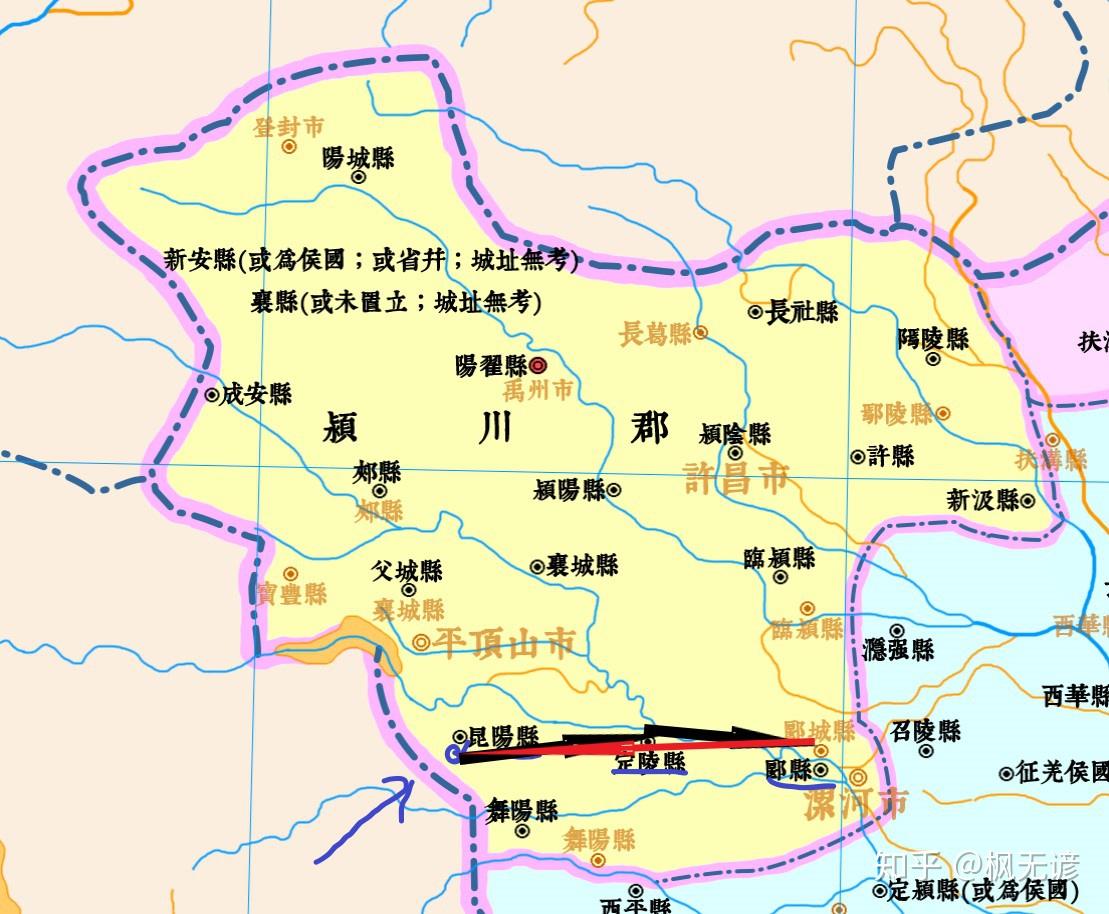 地图资料:鴻庵楊氏;制图:一葉托壺这支军队史书记载以刘秀为首,不过以