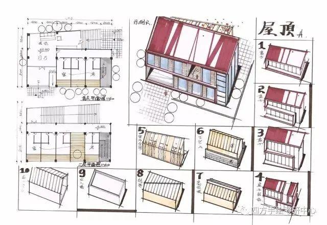 建築學考研快題乾貨如何畫好建築軸測圖建築快題需要注意哪些要點