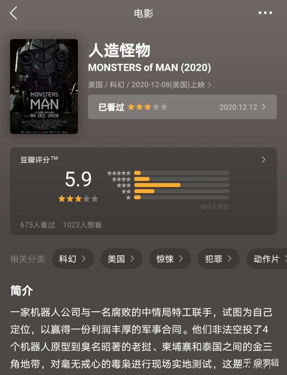 准烂片《人造怪物》观后有感